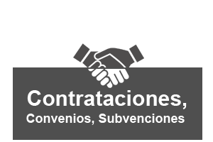 Contrataciones, convenios, subvenciones y costes de los servicios.